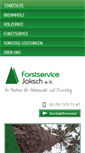 Mobile Screenshot of forstservice-joksch.de